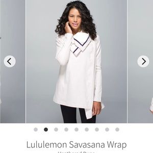 Lululemon Savasana Wrap in Heathered Dune, size 6